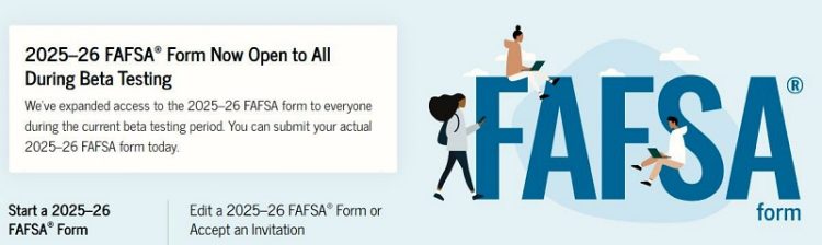 FAFSA 홈페이지 캡처